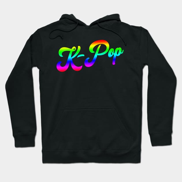 K-Pop Writing Korean Pop Hoodie by Foxxy Merch